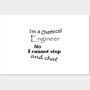 I'm a chemical engineer, no I cannot stop and chat Posters and Art